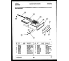 Tappan 30-2242-00-01 broiler drawer parts diagram