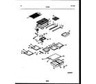Tappan 95-2182-00-00 shelves and supports diagram