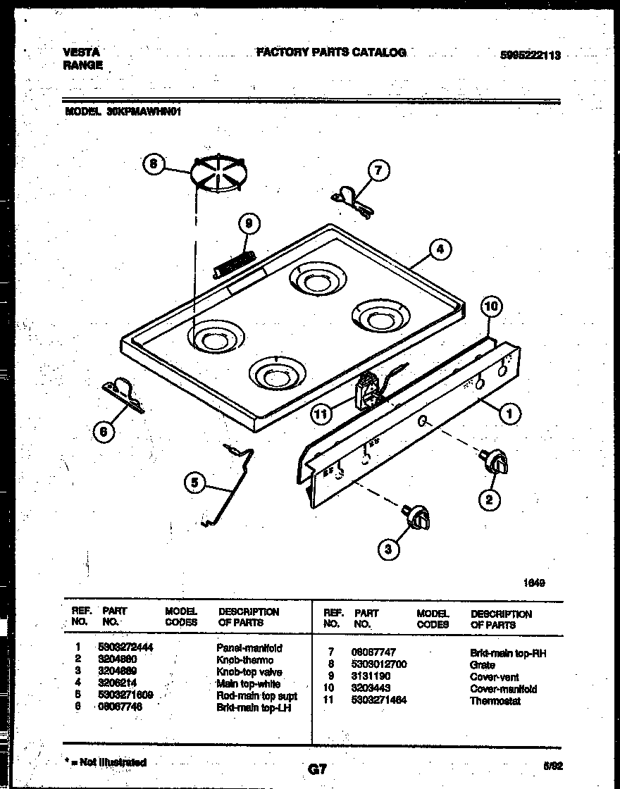 COOKTOP PARTS