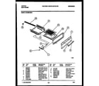 Tappan 30-2252-00-01 broiler drawer parts diagram