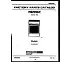 Tappan 30-2262-23-01 cover page diagram