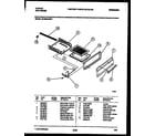Tappan 30-2262-23-01 broiler drawer parts diagram