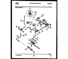 Tappan 30-3352-23-01 burner, manifold and gas control diagram