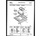 Tappan 36-3692-23-01 cooktop parts diagram