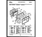 Tappan 36-3692-23-01 door parts diagram