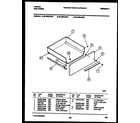 Tappan 36-3692-23-01 drawer parts diagram