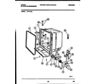 Tappan 61-1014-10-00 tub and frame parts diagram
