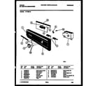 Tappan 61-1082-10-00 console and control parts diagram