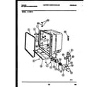 Tappan 61-1082-10-00 tub and frame parts diagram