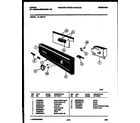 Tappan 61-1042-10-00 console and control parts diagram