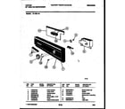 Tappan 61-1021-10-00 console and control parts diagram