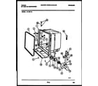 Tappan 61-1021-10-00 tub and frame parts diagram