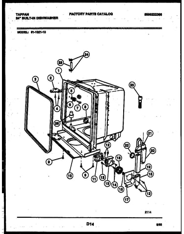 Tub and frame parts