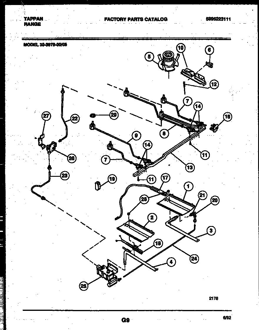 BURNER, MANIFOLD AND GAS CONTROL