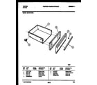 Tappan 30-3979-00-08 drawer parts diagram
