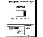 Tappan 56-4851-10-02 front cover diagram