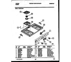 Tappan 32-2642-23-01 cooktop parts diagram