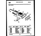 Tappan 32-2642-00-01 broiler drawer parts diagram