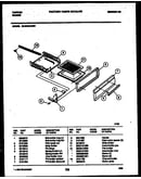 Broiler drawer parts