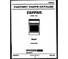 Tappan 36-3061-00-02 cover page diagram