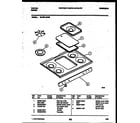 Tappan 36-3061-00-02 cooktop parts diagram