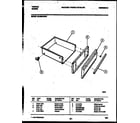 Tappan 30-3982-00-01 drawer parts diagram