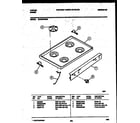 Tappan 30-2759-00-06 cooktop parts diagram