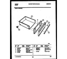 Tappan 31-2452-00-01 drawer parts diagram