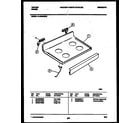 Tappan 31-2452-00-01 cooktop parts diagram