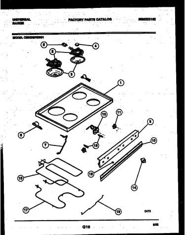 Cooktop and broiler parts