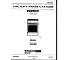 Tappan 30-2761-23-02 cover page diagram