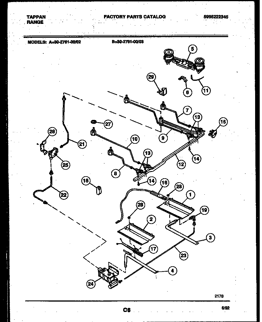 Burner, manifold and gas control