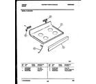 Tappan 31-2442-00-01 cooktop parts diagram
