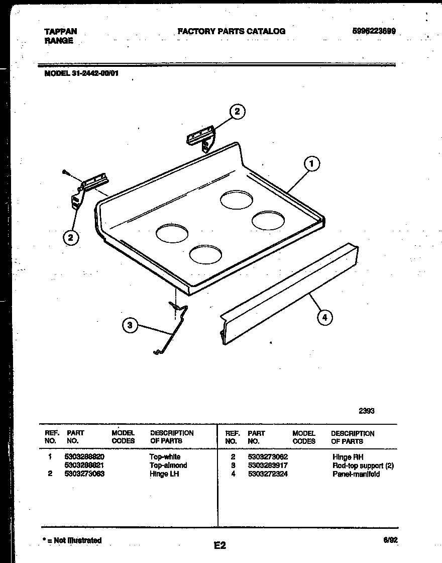 Cooktop parts