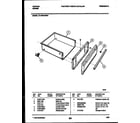 Tappan 31-3342-00-01 drawer parts diagram