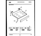 Tappan 31-3342-00-01 cooktop parts diagram