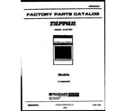 Tappan 31-2232-00-01 cover page diagram