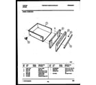 Tappan 31-2232-00-01 drawer parts diagram