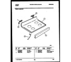 Tappan 31-2232-00-01 cooktop parts diagram