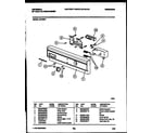 White-Westinghouse DB700PD1 console and control parts diagram