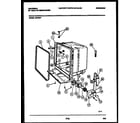 Tappan DB700P1-00 tub and frame parts diagram