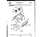Frigidaire CE301SP2W1 cooktop and broiler parts diagram