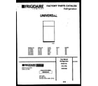 Kelvinator GTL175BH5 cover diagram