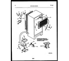 White-Westinghouse GTL175HH5 system and automatic defrost parts diagram