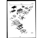 Tappan 95-2192-32-00 shelves and supports diagram