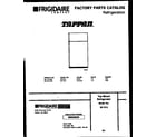 Tappan 95-1512-00-00 cover diagram