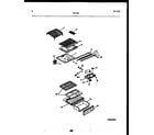 Tappan 95-1512-00-00 shelves and supports diagram