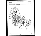 Tappan 49-2251-23-01 cabinet and component parts diagram