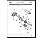 Tappan 49-2151-00-01 blower and drive parts diagram