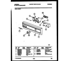 Kelvinator DB400PW1 console and control parts diagram